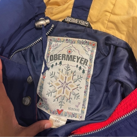Obermeyer Vintage Rosi Snow Jacket Women Blue - Picture 13 of 14